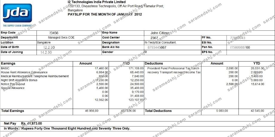 i2 Technologies India Private Limited in  excel and PDF formats